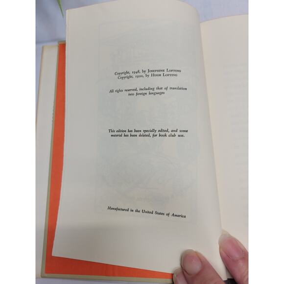 Vintage The Story of Doctor Dolittle, Hugh Lofting 1948 - Picture 4 of 4